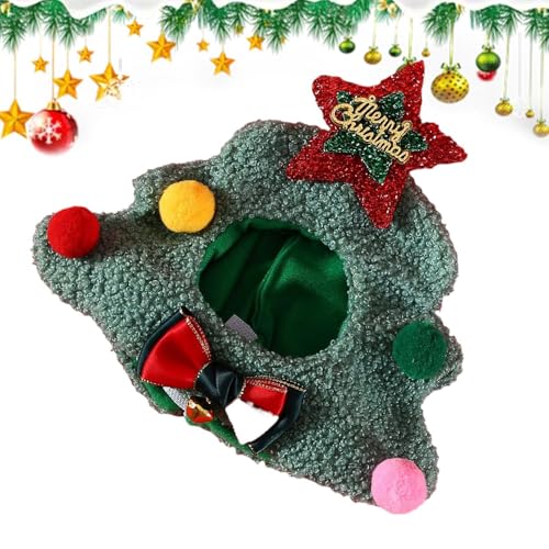 Hailerio Hunde-Wintermütze, Weihnachtsbaum, Kätzchen-Kostüme, Plüsch-Kopfbedeckung, Zubehör, Partyzubehör, Haustier-Winter-warmes Zubehör für kleine Hunde und Katzen Hailerio Hunde-Wintermütze, Weihnachtsbaum, Kätzchen-Kostüme, Plüsch-Kopfbedeckung, Zubehör, Partyzubehör, Haustier-Winter-warmes Zubehör für kleine Hunde und Katzen von Hailerio