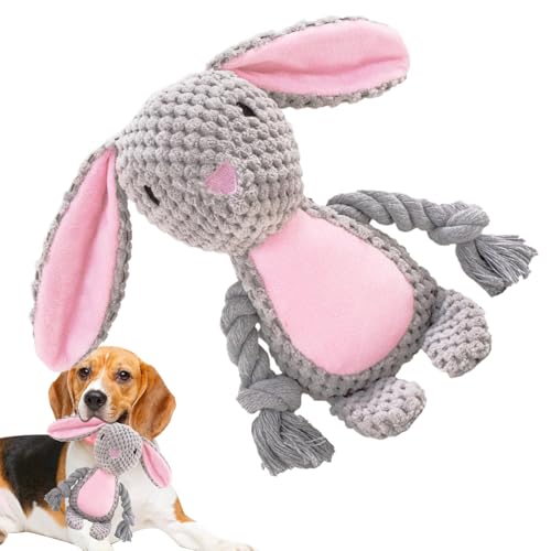 Hailerio Quietschendes Hundespielzeug, quietschend, bissfest, Tierform, interaktives Hundespielzeug, Plüschspielzeug mit Sound zum Zahnen von Welpen, für kleine, mittelgroße und große Hunde Hailerio Quietschendes Hundespielzeug, quietschend, bissfest, Tierform, interaktives Hundespielzeug, Plüschspielzeug mit Sound zum Zahnen von Welpen, für kleine, mittelgroße und große Hunde von Hailerio