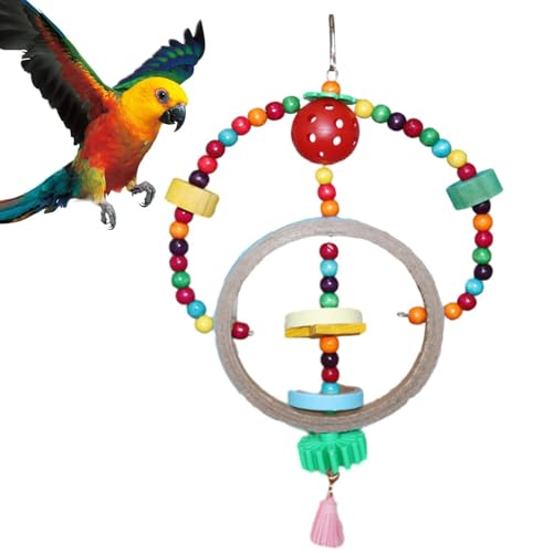 Hailerio Vogelkäfig-Spielzeug, Kauspielzeug für Papageien, bunte Perlen für Sittiche, Nymphensittiche, Sittiche, Sittiche, Sittiche, Wellensittiche, kleine und mittelgroße Vögel Hailerio Vogelkäfig-Spielzeug, Kauspielzeug für Papageien, bunte Perlen für Sittiche, Nymphensittiche, Sittiche, Sittiche, Sittiche, Wellensittiche, kleine und mittelgroße Vögel von Hailerio