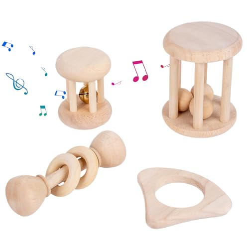 Kaninchen Spielzeug - Holz Kaninchen Kauartikel - Interaktives Spiel Bereicherung Für Garten Außenbereich Käfig Haus Freigehege Einstreu Hamster Chinchillas Kaninchen Spielzeug - Holz Kaninchen Kauartikel - Interaktives Spiel Bereicherung Für Garten Außenbereich Käfig Haus Freigehege Einstreu Hamster Chinchillas von Hailerio
