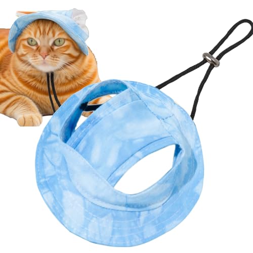 Katzen Bucket Hut | Verstellbarer Katzensommerhut Mit Öffnungen Für Ohren,Weicher Schirm Sonnenschutz Sonnenhut Für Kätzchen Welpen Geburtstag Kostüm Park Sport Picknick Roadtrip Katzen Bucket Hut | Verstellbarer Katzensommerhut Mit Öffnungen Für Ohren,Weicher Schirm Sonnenschutz Sonnenhut Für Kätzchen Welpen Geburtstag Kostüm Park Sport Picknick Roadtrip von Hailerio