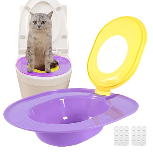 Katzentoiletten Trainingsset - Katzentoiletten Trainingsset,Tragbarer Urinal Wiederverwendbar Für Haushalt & Reisen Leicht Zu Reinigen Kätzchen Haustier von Hailerio