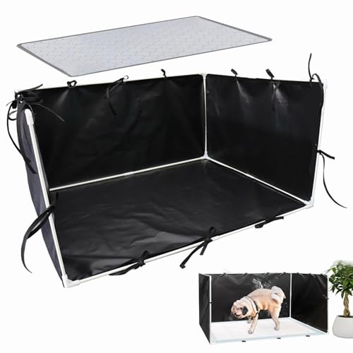 Puppy Pee Pad Holder with High Walls - Dog Splash Box Guard | Portable 600D Adjustable Pet Toilet Fence Waterproof, Easy Clean for Puppy Puppy Pee Pad Holder with High Walls - Dog Splash Box Guard | Portable 600D Adjustable Pet Toilet Fence Waterproof, Easy Clean for Puppy von Hailerio