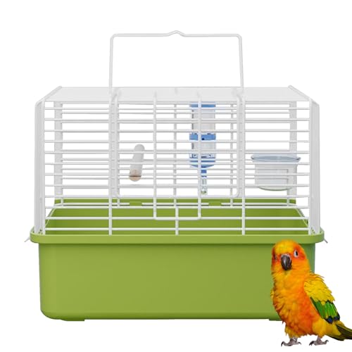Vogelkäfig Abnehmbarer Papageienkäfig Leichte Reise Voliere Vogelzubehör Für Den Transport Im Freien 30x23x20cm von Hailerio