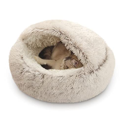 Haustierhöhlenbett, Katzennest, Zwinger, Weichem Plüsch-Donut-Bett-Kuscheltier, Weiches Flauschiges Waschbares Kätzchenbett, Mittelgroße Hunde zum Schlummern, Winterwarmes Nest für Haustiere (Braun) Haustierhöhlenbett, Katzennest, Zwinger, Weichem Plüsch-Donut-Bett-Kuscheltier, Weiches Flauschiges Waschbares Kätzchenbett, Mittelgroße Hunde zum Schlummern, Winterwarmes Nest für Haustiere (Braun) von Hailmkont