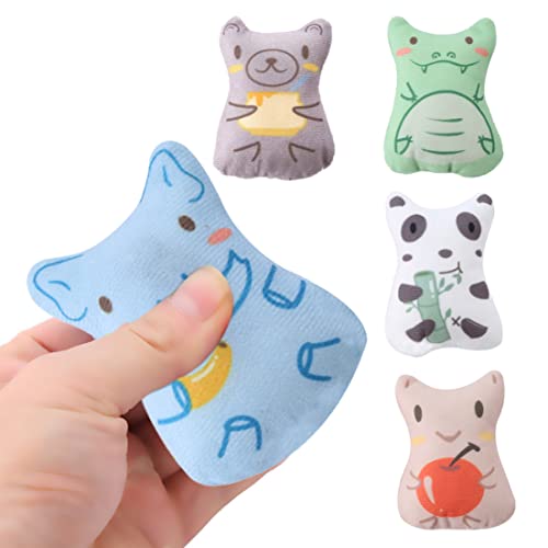 Hajimia Spielspielzeug Catnip Toys für Katzen Plüschkauen Spielzeug Katzenzähne Reinigung Spielzeug für Kätzchen Pet Play 5pcs von Hajimia