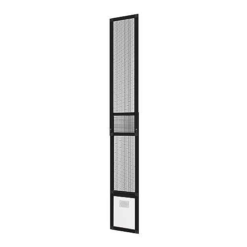 Hakuna Pets Patio Pet Door Screen Insert Panel for Sliding Doors Durable UV Resistant Mesh Locking Magnetic Closing Dog Door Flap, Permanent Install or Easy Removal for Mietals, Large, Black Hakuna Pets Patio Pet Door Screen Insert Panel for Sliding Doors Durable UV Resistant Mesh Locking Magnetic Closing Dog Door Flap, Permanent Install or Easy Removal for Mietals, Large, Black von Hakuna Pets