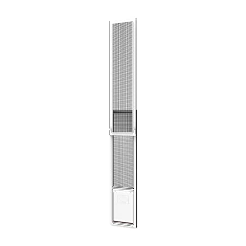 Hakuna Pets Patio Pet Door Screen Insert Panel for Sliding Doors Durable UV Resistant Mesh Locking Magnetic Closing Dog Door Flap, Permanent Install or Easy Removal for Mietals, Medium, White Hakuna Pets Patio Pet Door Screen Insert Panel for Sliding Doors Durable UV Resistant Mesh Locking Magnetic Closing Dog Door Flap, Permanent Install or Easy Removal for Mietals, Medium, White von Hakuna Pets