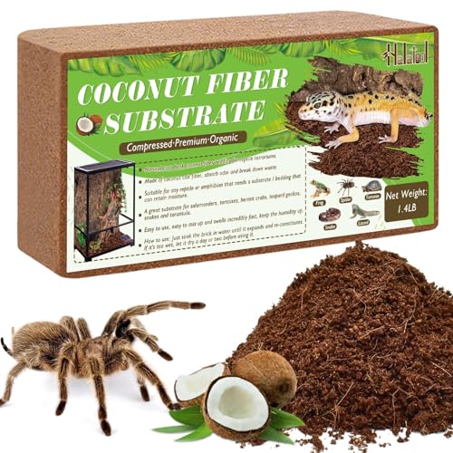 Halatool 0,6 kg komprimiertes Kokosfaser-Substrat für Reptilien und Amphibien, Bio-Kokosfaser, Ziegel, Premium-Kokosnussschalen-Faser, Terrarium, Einstreu für Schildkröten, Bart, Drachen, Schlange, Halatool 0,6 kg komprimiertes Kokosfaser-Substrat für Reptilien und Amphibien, Bio-Kokosfaser, Ziegel, Premium-Kokosnussschalen-Faser, Terrarium, Einstreu für Schildkröten, Bart, Drachen, Schlange, von Halatool