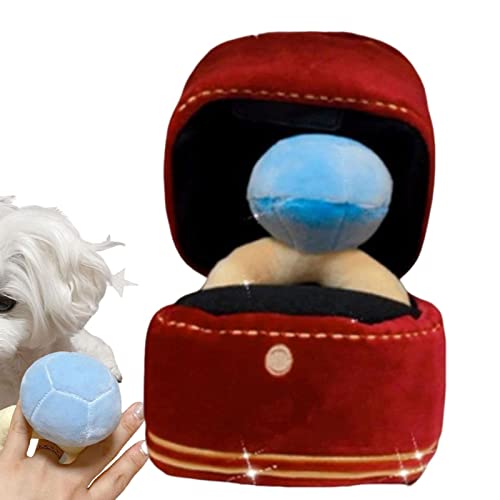 Halatua Creative Box Plüschtier – einzigartiges Hundespielzeug, BB Call Quietschpuzzle Hundespielzeug, Fall gefülltes Welpen-Kauspielzeug, einzigartiges Verstecken und Suchen, Hundespielzeug für von Halatua