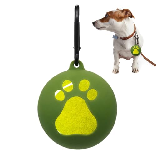 Halatua Hundespielzeug-Ballhalter,Silikon-Tennisballhalter | Praktische Hundetrainingsgeräte, freihändige Hundeleinenbefestigung für das Training, Ball in Standardgröße, alle Rassen von Halatua