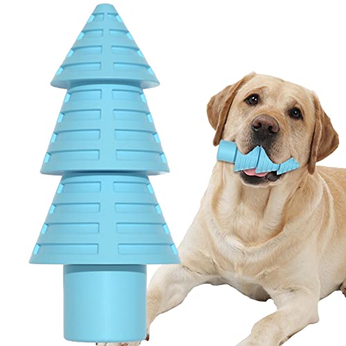 Halatua Hundespielzeug zur Zahnreinigung | Hundezahnspielzeug | Interaktives Spielzeug für Haustiere, Weihnachtsbaum-Design mit konkaver und konvexer Oberfläche für Hunde, kleine Hunde von Halatua