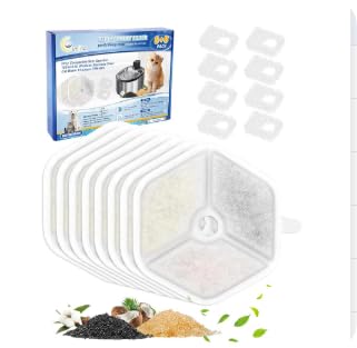 Haliya 8+8 Katze Wasser Brunnen Filter für Smartoo 152oz/4.5L drahtlosen Katze-Brunnen von Haliya