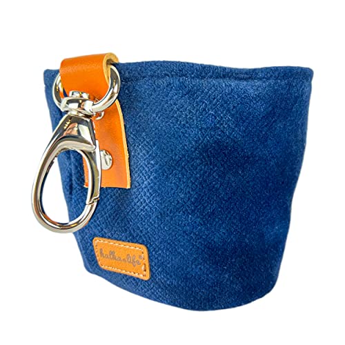 Halkalife Leckerlibeutel für Hunde mit Magnetverschluss. Leicht zu reinigende Trainingstasche mit abnehmbarem Innenbeutel. Robuster, haustierfreundlicher Stoff, hochwertige Hundetasche. (Marineblaue) von Halkalife