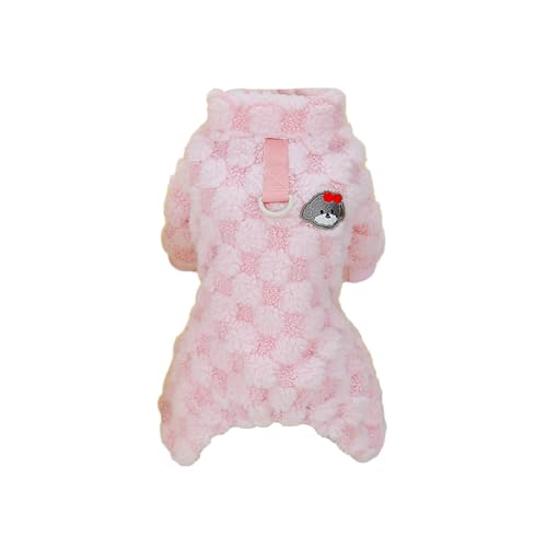 Haloppe Dicker Stoff Haustier Jumpsuit Haustier Winter Outfit Haustier Jumpsuit Cartoon Karomuster Winter Warm Vierbeinige Katzen Strampler mit Traktionsring Haustierbedarf Rosa S Haloppe Dicker Stoff Haustier Jumpsuit Haustier Winter Outfit Haustier Jumpsuit Cartoon Karomuster Winter Warm Vierbeinige Katzen Strampler mit Traktionsring Haustierbedarf Rosa S von Haloppe