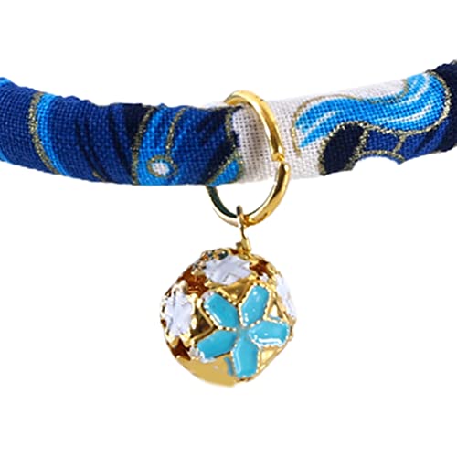 Haloppe Haustier-Halsband, weich, attraktiv, 3 Farben, Verlängerungskabel, für Haustiere, Halskreis zum Laufen, blau, S von Haloppe