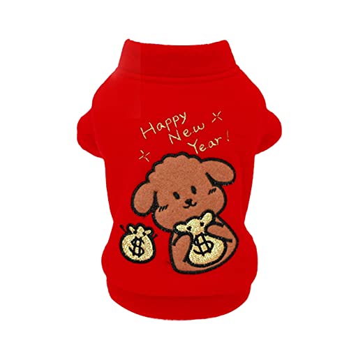 Haloppe Haustier-Pullover mit Dollar-Aufdruck, rot, Größe XL von Haloppe