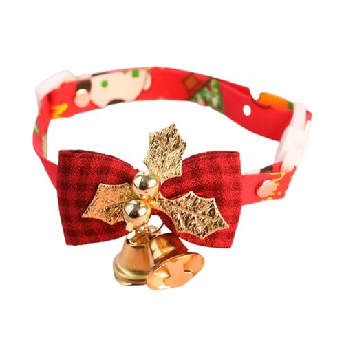 Haloppe Haustier-Weihnachtshalsband, Sicherheitsschnalle, Welpen, Weihnachten, Halsband, Glocke, Geschenk, 2 S von Haloppe
