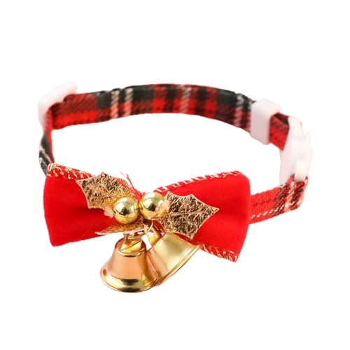 Haloppe Haustier-Weihnachtshalsband, Sicherheitsschnalle, Welpen, Weihnachts-Kragen, Glocke, Geschenk, 5 m Haloppe Haustier-Weihnachtshalsband, Sicherheitsschnalle, Welpen, Weihnachts-Kragen, Glocke, Geschenk, 5 m von Haloppe