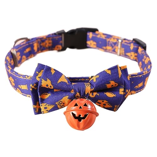 Haloppe Hundehalsband, attraktiv, für Halloween, Welpen, Halsdekoration, lila, Größe S von Haloppe