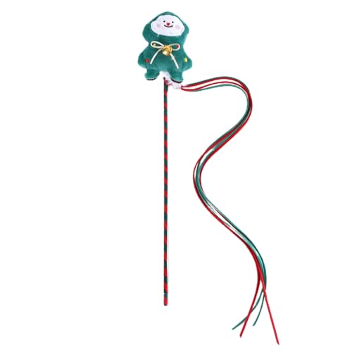 Haloppe Kätzchen Spielzeug Cartoon Kätzchen Teaser Zauberstab Spielzeug mit Glocke Leichter Weihnachtsbaum Haloppe Kätzchen Spielzeug Cartoon Kätzchen Teaser Zauberstab Spielzeug mit Glocke Leichter Weihnachtsbaum von Haloppe