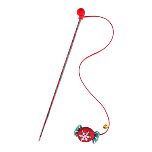 Haloppe Katzen Teaser Helle Farbe Katzen Plüsch Puppe Teaser Zauberstab mit Glocke Angenehm Candy Red Haloppe Katzen Teaser Helle Farbe Katzen Plüsch Puppe Teaser Zauberstab mit Glocke Angenehm Candy Red von Haloppe