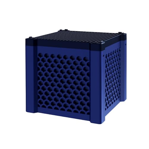 Haloppe Langlebige Filterbox für Aquarien, einfach zu installieren, Wasserreiniger, Würfel, Multi-Mesh-Loch, Acticarbon, ultrastark, tolles Blau von Haloppe
