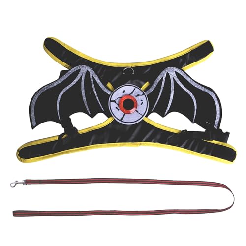 Haloppe No Restraint Katzen- oder Welpen-Kostüm, Haustier-Fledermausflügel, Halloween, verstellbar, langlebig, Verwandlung mit Klebebändern, Schnappverschluss, lustig, verwandelt, schwarz, M Haloppe No Restraint Katzen- oder Welpen-Kostüm, Haustier-Fledermausflügel, Halloween, verstellbar, langlebig, Verwandlung mit Klebebändern, Schnappverschluss, lustig, verwandelt, schwarz, M von Haloppe