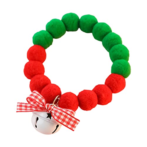 Haloppe Pet Christmas Ornaments Colorful Dress Up Various Styles Christmas Fur Ball Pet Collar compatible with Festival 5 L Haloppe Pet Christmas Ornaments Colorful Dress Up Various Styles Christmas Fur Ball Pet Collar compatible with Festival 5 L von Haloppe