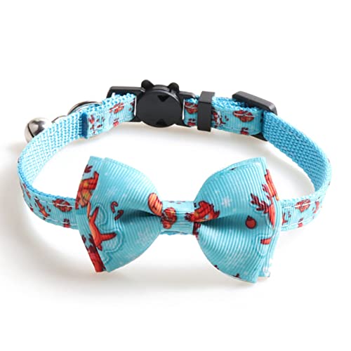 Haloppe Pet Collar Dress-up Pet Cats Collar with Bell Practical Light Blue von Haloppe