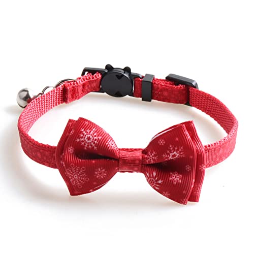 Haloppe Pet Collar Dress-up Pet Cats Collar with Bell Practical Red von Haloppe
