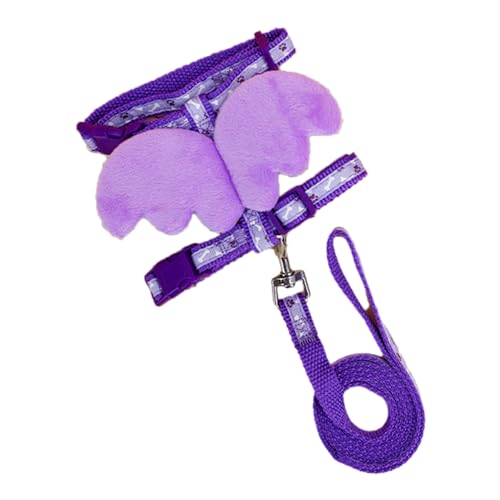 Haloppe Traktionsleine für Kaninchen, bequem, leicht, 1 Set, Engelsflügel-Dekoration, Kaninchen, verstellbarer Brustgurt, Größe S, Violett, Größe S Haloppe Traktionsleine für Kaninchen, bequem, leicht, 1 Set, Engelsflügel-Dekoration, Kaninchen, verstellbarer Brustgurt, Größe S, Violett, Größe S von Haloppe