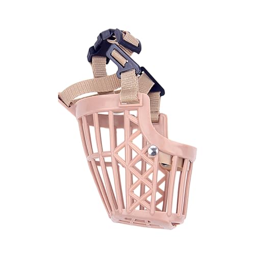 Haloppe Verstellbarer Maulkorb für Hunde, japanische Schnalle, Haustierzubehör, Mundbedeckung für umfassenden Mundschutz, hohe Haltbarkeit, atmungsaktiver Kunststoff, Anti-Bellen, Rosa, 3 Haloppe Verstellbarer Maulkorb für Hunde, japanische Schnalle, Haustierzubehör, Mundbedeckung für umfassenden Mundschutz, hohe Haltbarkeit, atmungsaktiver Kunststoff, Anti-Bellen, Rosa, 3 von Haloppe