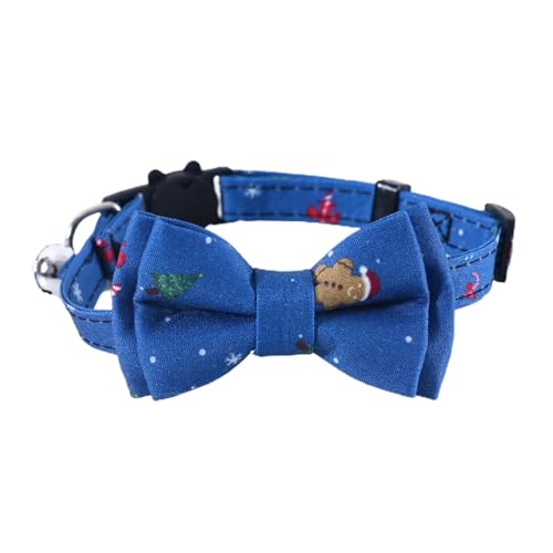 Haloppe Weihnachtliches Haustierhalsband, gemütlich, verbessert die Atmosphäre, Schneeflocke, Elch, bedruckt, Weihnachtsdekoration, Dunkelblau, Größe S Haloppe Weihnachtliches Haustierhalsband, gemütlich, verbessert die Atmosphäre, Schneeflocke, Elch, bedruckt, Weihnachtsdekoration, Dunkelblau, Größe S von Haloppe