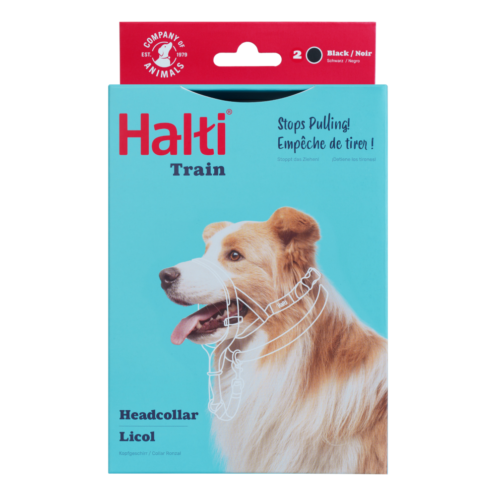 Halti Hunde-Kopfhalfter schwarz - Größe 2: Beagle, Border Collie, Pudel Halti Hunde-Kopfhalfter schwarz - Größe 2: Beagle, Border Collie, Pudel von Halti