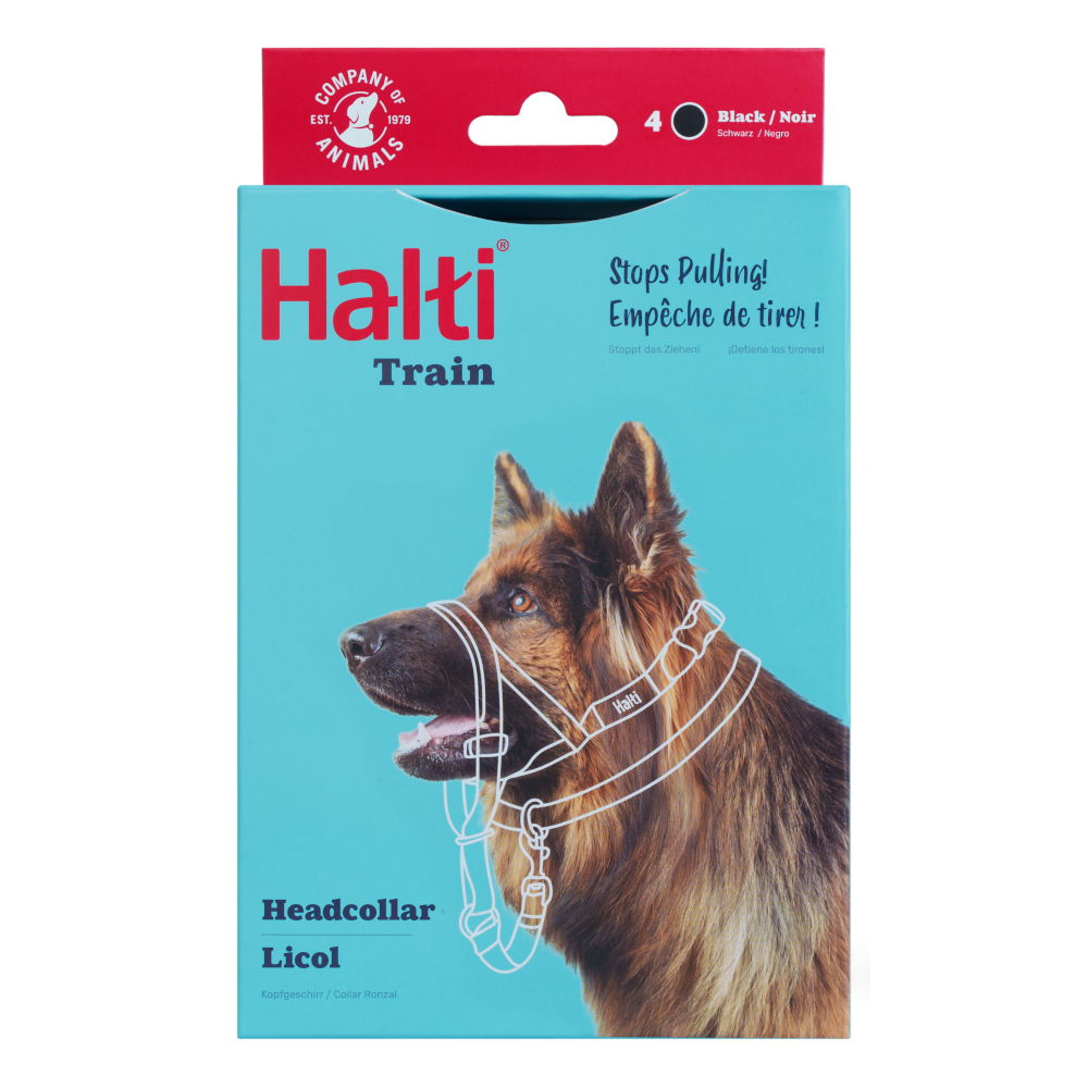 Halti Hunde-Kopfhalfter schwarz - Größe 4: Berner Sennen, Dogge, Rottweiler von Halti
