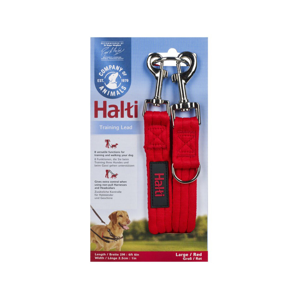 Halti Hunde- Trainingsleine - Rot - L von Halti