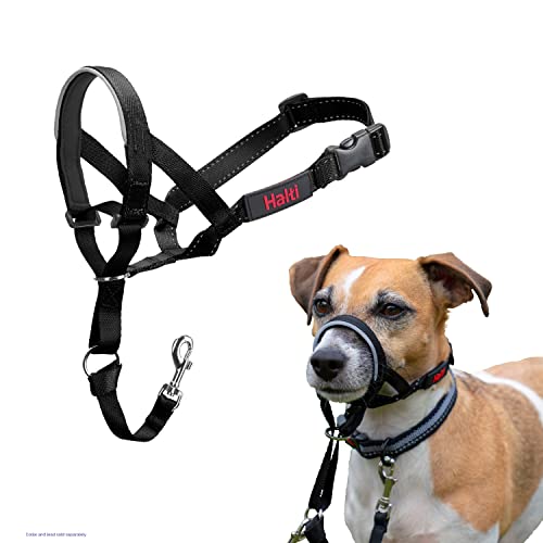 HALTI Kopfgeschirr, Größe 0, Schwarz - Verhindert, dass Ihr Hund an der Leine zieht, Einfache Anpassung, Leicht, mit gepolstertem Nasenriemen, Anti-Zug-Halsband für kleine Hunde von Company of Animals