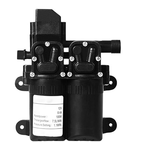 HamPaesk 1 stück DC 12 V 100 Watt 160 PSI 7.5L/Min Elektrische Doppelwasserpumpe Membran Automatischer Strömungsschalter Hochdrucksprüher Landwirtschaft HamPaesk 1 stück DC 12 V 100 Watt 160 PSI 7.5L/Min Elektrische Doppelwasserpumpe Membran Automatischer Strömungsschalter Hochdrucksprüher Landwirtschaft von HamPaesk