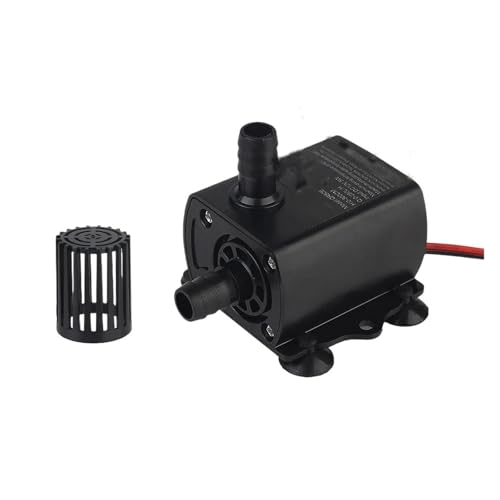 HamPaesk 1 stück Durable 280L/H Lift 300cm Tauch DC12V 5W Bürstenlosen Wasserpumpe Brunnen Aquarium Zirkulierende Ultra-leise Wasserdicht(QR50E) von HamPaesk