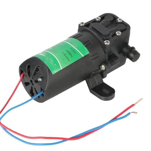 HamPaesk 1 stück Micro Hochdruck-Membransprüher Zubehör 3,5 l/min Wassersprüher Autowaschanlage DC12V Langlebige landwirtschaftliche elektrische Wasserpumpe von HamPaesk
