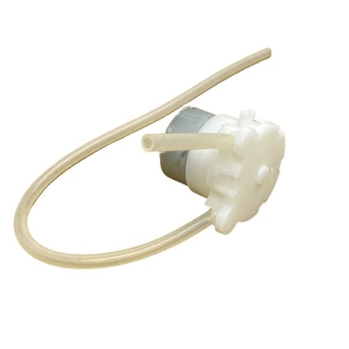 HamPaesk 1 stück Micro Schlauchpumpe DC 5 V 6 V Kleiner 500 Metallbürsten-Getriebemotor Dosierung von Flüssigkeitswasser Squeeze for Labortintenprobenahme(B Without Cable) von HamPaesk