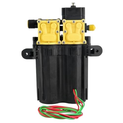 HamPaesk 1pc 12V 7A 10L/min Hochdruck Landwirtschaft Elektrische Wasserpumpe Sprayer Pumpen Dual-Core Power(Reflux for Spray) von HamPaesk