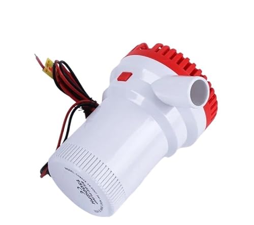 HamPaesk 1pc Bilgenpumpe Boot Pumpen 12V 24V 1500GPH 2000GPH Tauch Kajak Regel Wasser 24 Volt Garten Spülen Auto waschen Bad(1500GPH,24V) von HamPaesk