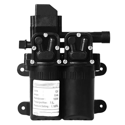 HamPaesk 1pc Wasserpumpe Membran 160PSI 12V Hochdruck Selbstansaugende Elektrische Multifunktionale 7,5 L/min von HamPaesk