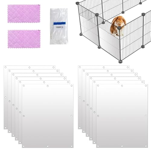 12 x Haustierkäfig-Schutzhüllen, 25,4 x 20,3 cm, für Kaninchenkäfig, Urin-Schutz, Seitenfutter, Schutz vor Verstreuung für Meerschweinchen, Hasen, Igel, Hamster, Kleintiere 12 x Haustierkäfig-Schutzhüllen, 25,4 x 20,3 cm, für Kaninchenkäfig, Urin-Schutz, Seitenfutter, Schutz vor Verstreuung für Meerschweinchen, Hasen, Igel, Hamster, Kleintiere von Hamiledyi