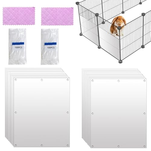 24 x Haustierkäfig-Schutz, 25,4 x 20,3 cm, Kunststoff-Urinbleche für Kaninchenkäfig, Meerschweinchen, Seitenfutter, Schutz vor Verstreuung für Kaninchen, Chinchilla, Igel, Katzen, Hamster, Kleintiere 24 x Haustierkäfig-Schutz, 25,4 x 20,3 cm, Kunststoff-Urinbleche für Kaninchenkäfig, Meerschweinchen, Seitenfutter, Schutz vor Verstreuung für Kaninchen, Chinchilla, Igel, Katzen, Hamster, Kleintiere von Hamiledyi
