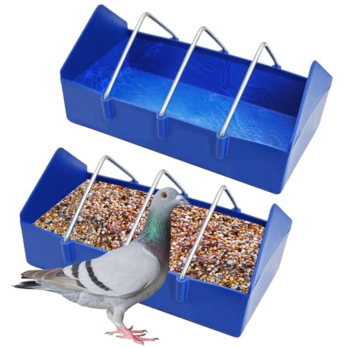 Hamiledyi 2 Pack Taubenfutterspender Vogelspender Slot Container Dicker langlebiger Schlitz Container Fütterung Abnehmbare Stahldraht-Trennwand für Tauben Wachteln Vögel Küken Enten (Länge: 20,3 cm) Hamiledyi 2 Pack Taubenfutterspender Vogelspender Slot Container Dicker langlebiger Schlitz Container Fütterung Abnehmbare Stahldraht-Trennwand für Tauben Wachteln Vögel Küken Enten (Länge: 20,3 cm) von Hamiledyi