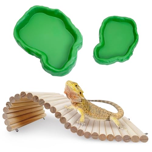 Hamiledyi 28,9 x 15 cm Reptilienversteck Bartdrache biegsame Brücke Kletterleiter Holz Einsiedler Kletterspielzeug Versteckhöhle Lebensraum Dekor für Eidechsen Gecko Spinnen Schlangen Schildkröte Hamiledyi 28,9 x 15 cm Reptilienversteck Bartdrache biegsame Brücke Kletterleiter Holz Einsiedler Kletterspielzeug Versteckhöhle Lebensraum Dekor für Eidechsen Gecko Spinnen Schlangen Schildkröte von Hamiledyi