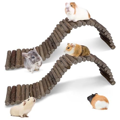 Hamiledyi Hamsterbrücke aus Holz, Hamster, Kletterleiter, Rattenleiter, Brücke, Kleintiere, Käfigzubehör für Zwerge, syrische Hamster, Mäuse, Rennmäuse, Zuckergleiter, Ratte, Käfig, Holzversteck Hamiledyi Hamsterbrücke aus Holz, Hamster, Kletterleiter, Rattenleiter, Brücke, Kleintiere, Käfigzubehör für Zwerge, syrische Hamster, Mäuse, Rennmäuse, Zuckergleiter, Ratte, Käfig, Holzversteck von Hamiledyi